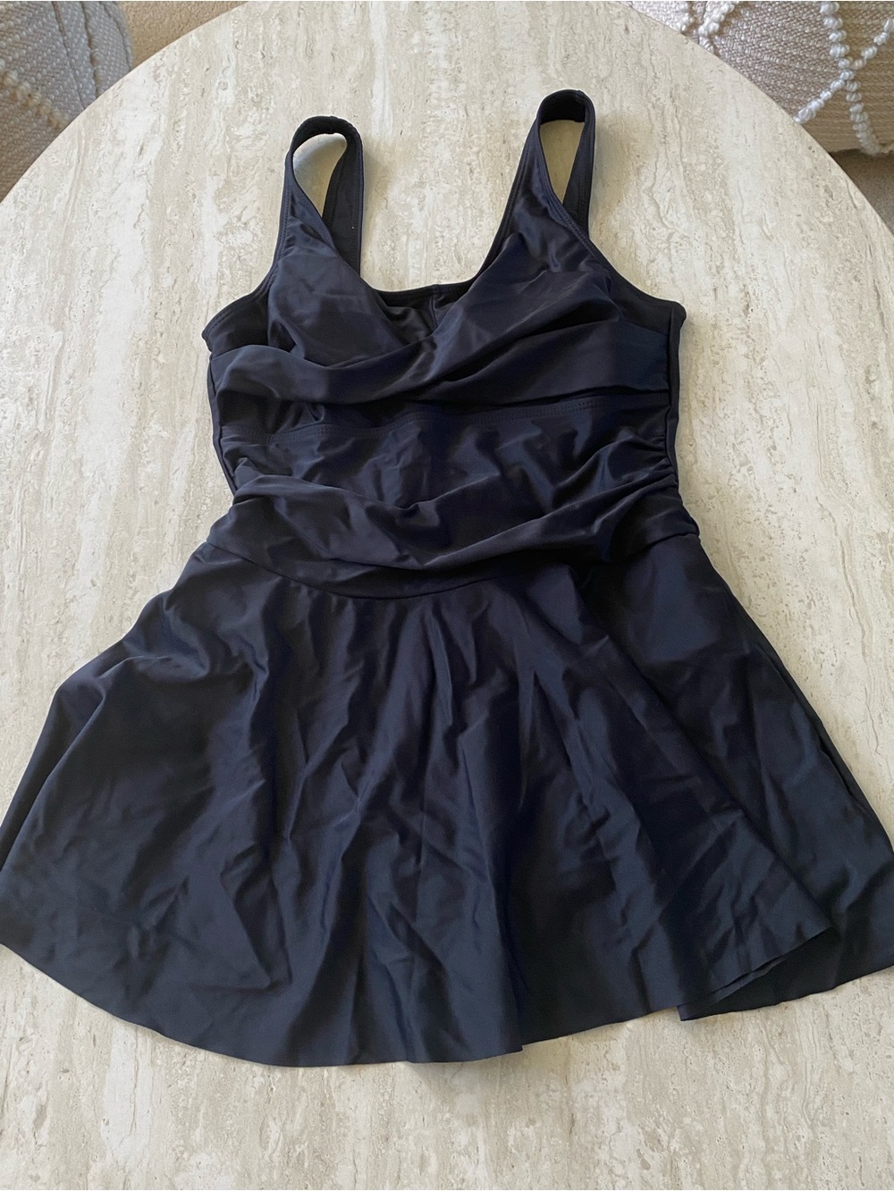 Black swim dress